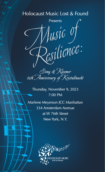 Music of Resilience program cover