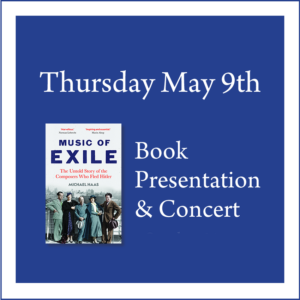 Haas Book Presentation and Concert May 9th