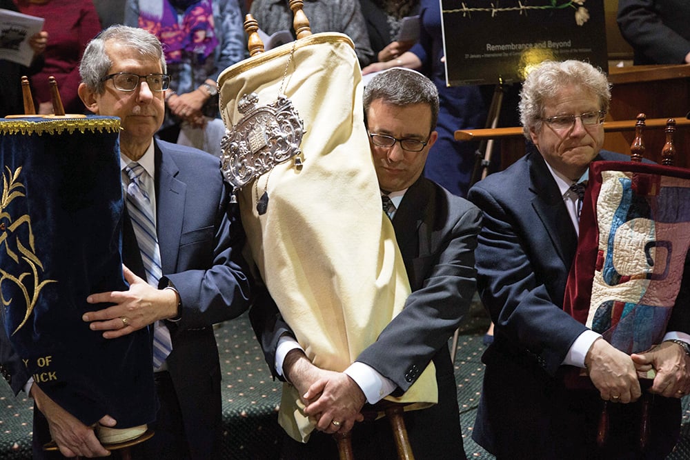 The rescued Torahs