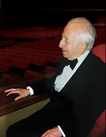 Julius Burger in 1991 at the Lincoln Centre Concert prior to the house opening.