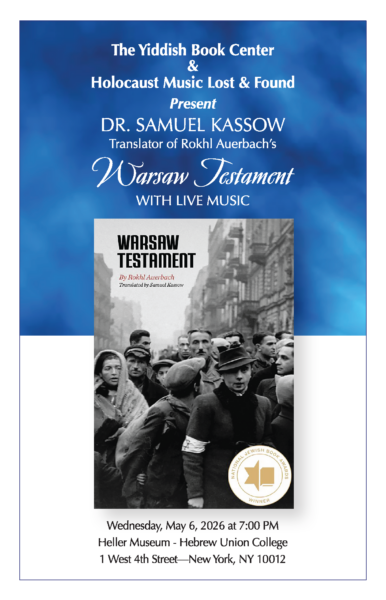 "Warsaw Testament" Translator Talk with Live Music