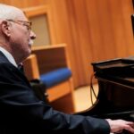 Roy Feldhusen playing the piano