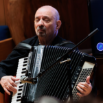 William Schimmel playing accordion